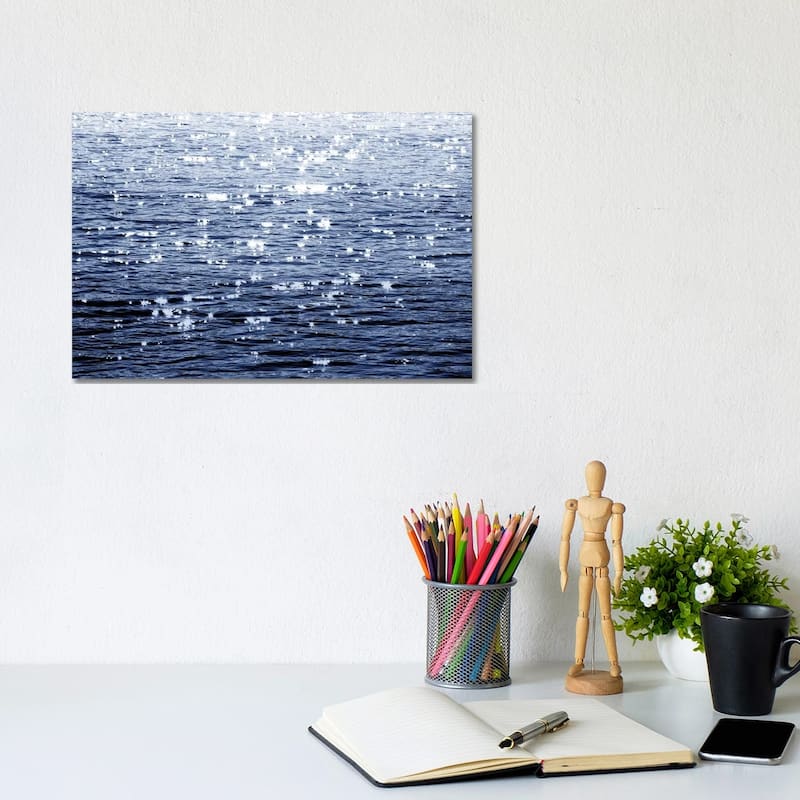 iCanvas "Sunlit Sea Indigo" by Maggie Olsen Canvas Print - 8x12x0.75