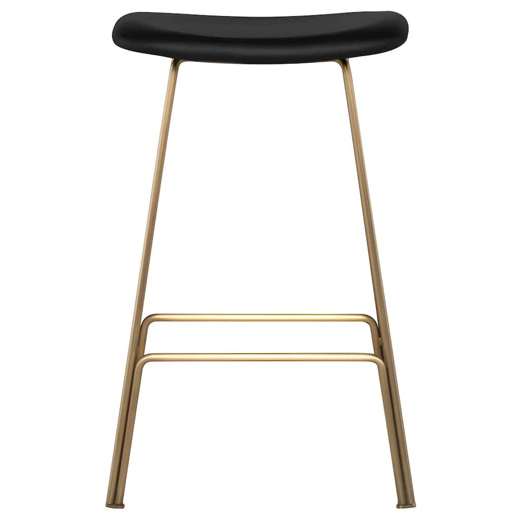 Modern Leather Backless Kirsten Counter Stool