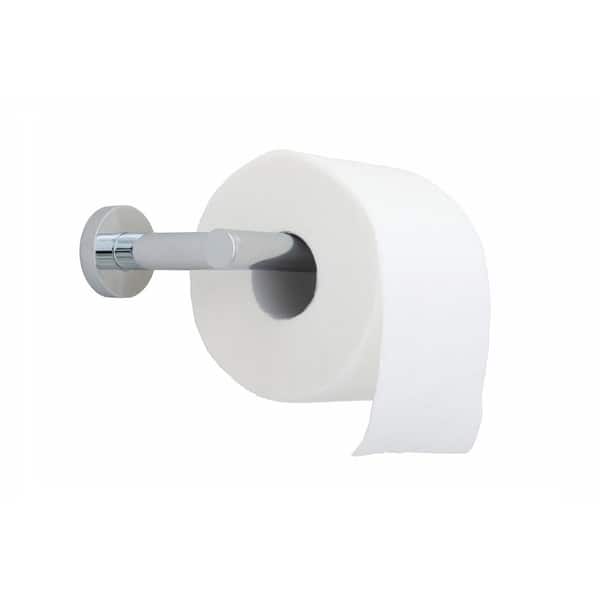 Toilet Paper Holder - Bathroom Flexible Pivoting Tissue Handle on Wall  Mounted, Large Mega Roll Holder - black