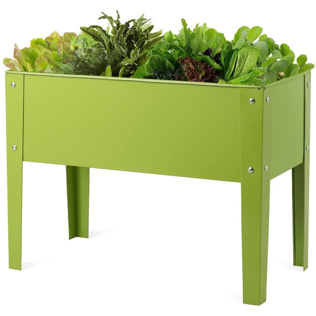 Costway 24'' x12'' Elevated Garden Outdoor Plant Stand Raised Tall