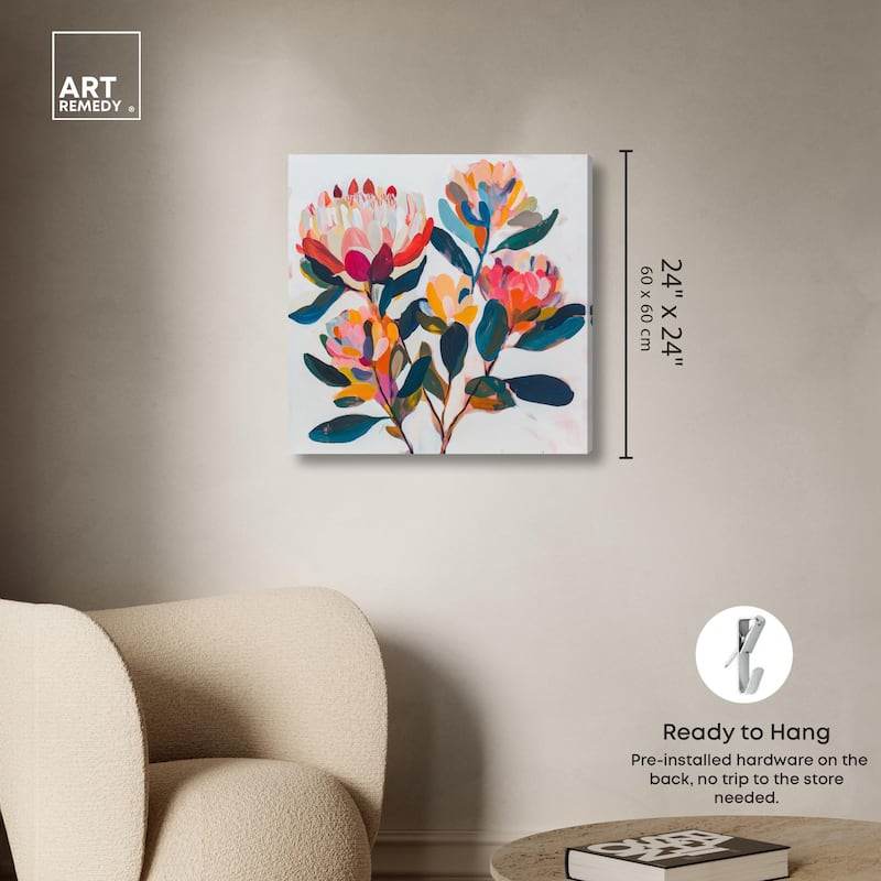 Contemporary Flora I Canvas by Art Remedy, Gallery Wrapped