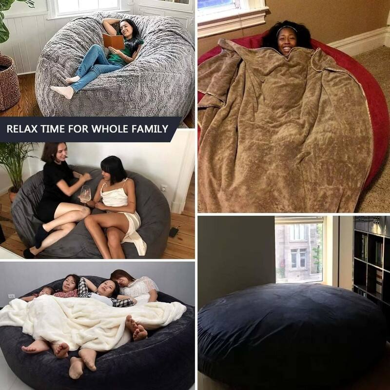 6ft Bean Bag Chair Cover(Only Cover)