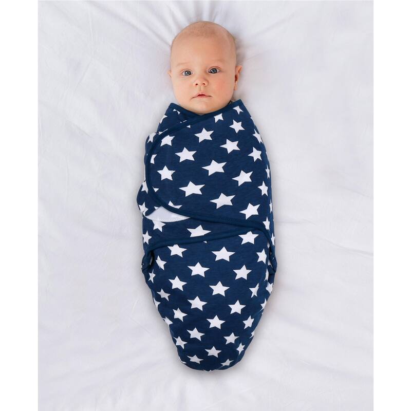 The Peanutshell Blue Dino Swaddles, 3-Pack, Medium/Large