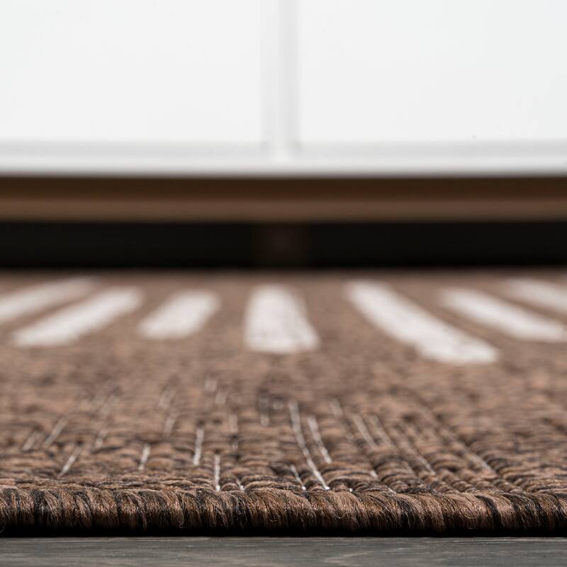 JONATHAN Y Colonia Berber Stripe Geometric Indoor/Outdoor Area Rug