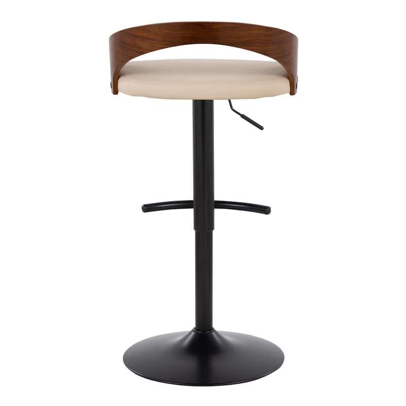 Carson Carrington Stavanger Adjustable Bar Stool with Rounded T Footrest (Set of 2)
