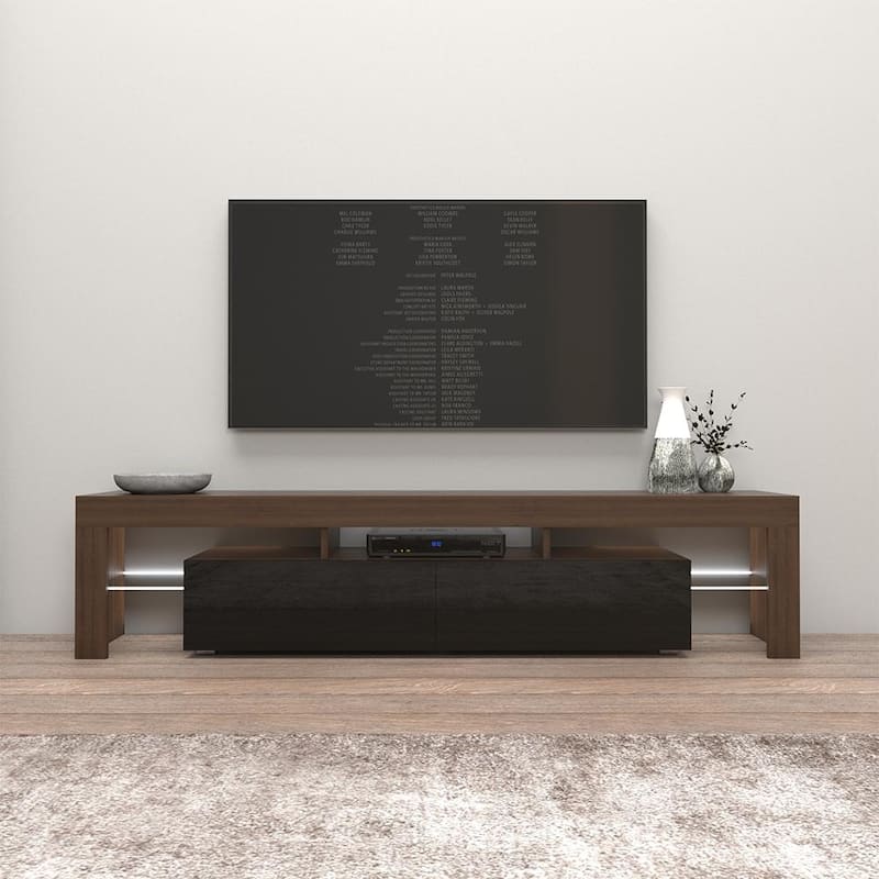 Milano 200 Modern 79-inch TV Stand with 16 Color LEDs