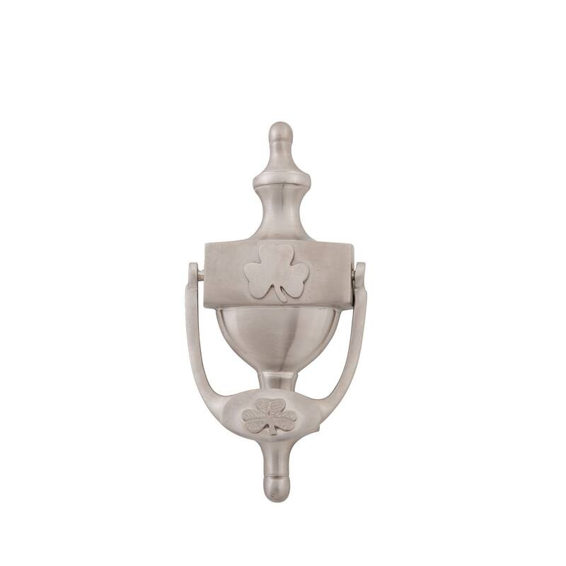Black Brass Irish Shamrock Door Knocker