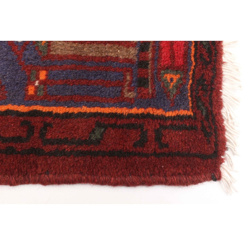 ECARPETGALLERY Hand-knotted Andelz Red Wool Rug - 4'2 x 6'9