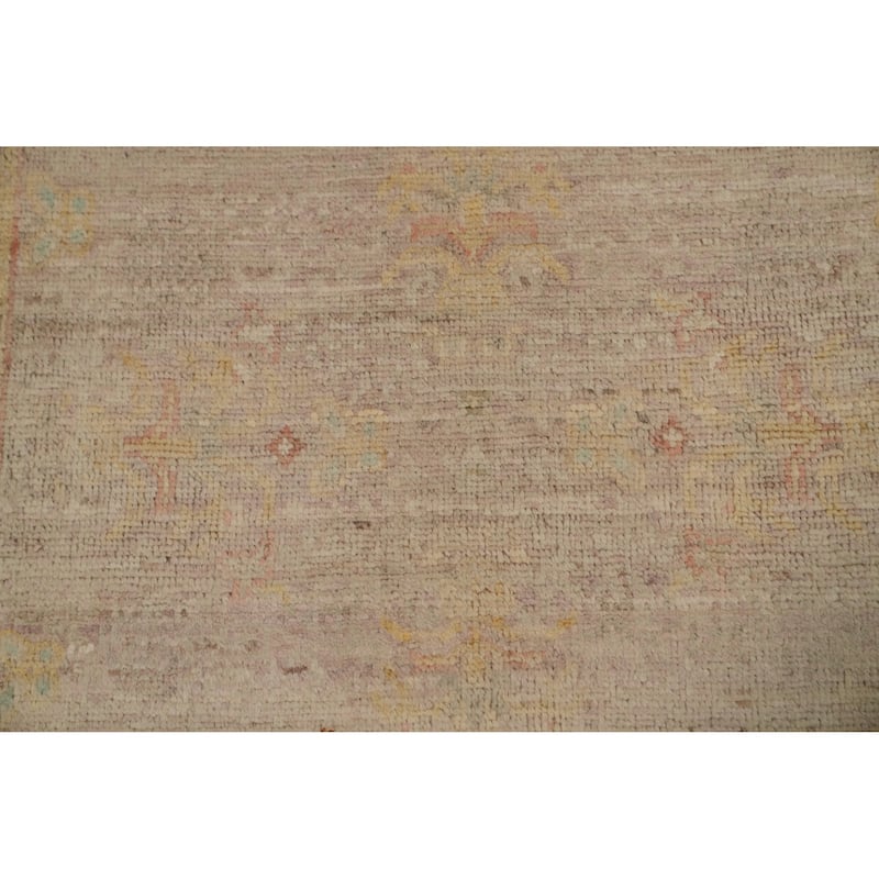 Hand Knotted Oriental 100% Wool Carpet Traditional Geometric Purples Ziegler Area Rug - 6' 1'' X 2' 8''