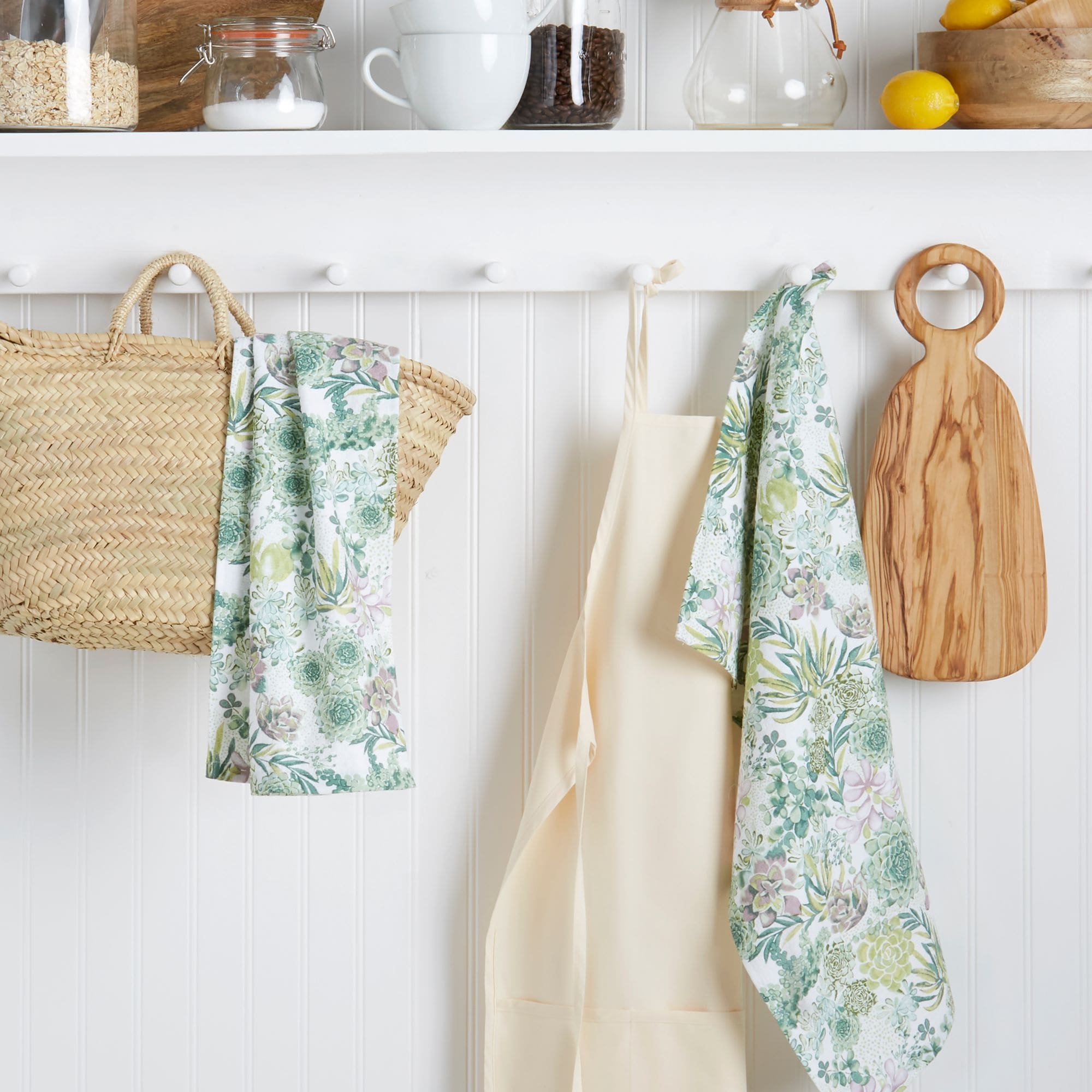 Martha Stewart Succulents Cotton Kitchen Towel Set, 2 Piece - 16"x28"