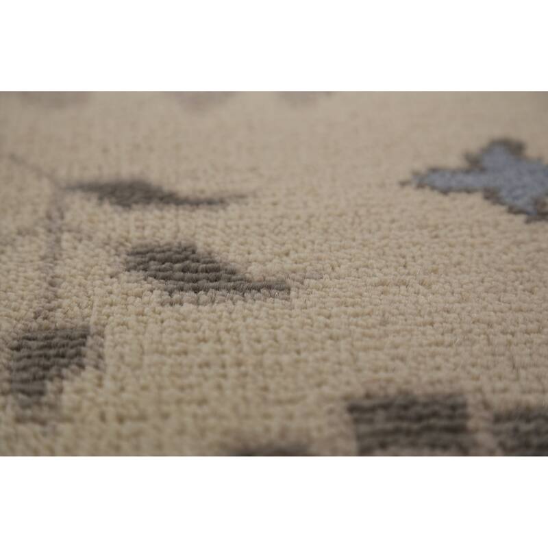 Large Oushak Indian Rug Hand-Knotted Wool Carpet - 8'2"x 15'8"