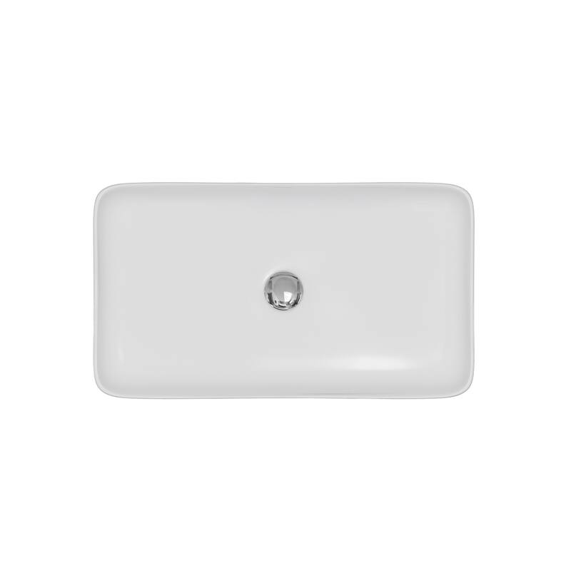 Karran Valera 24" Vitreous China Vessel Bathroom Sink in White