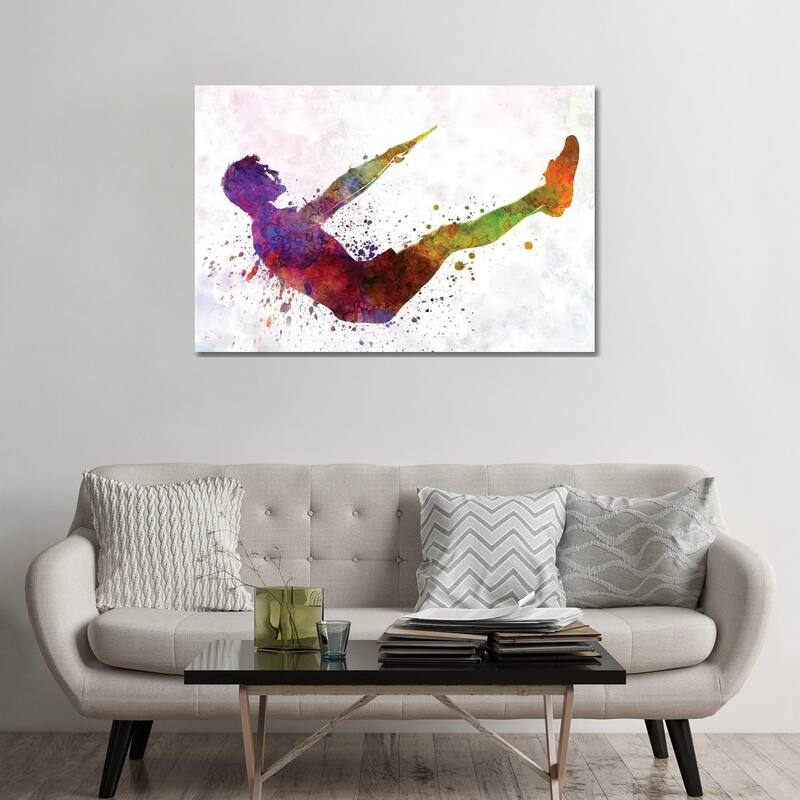 iCanvas "Man Exercising Workout Fitness" by Paul Rommer Canvas Print - 32x48x1.5