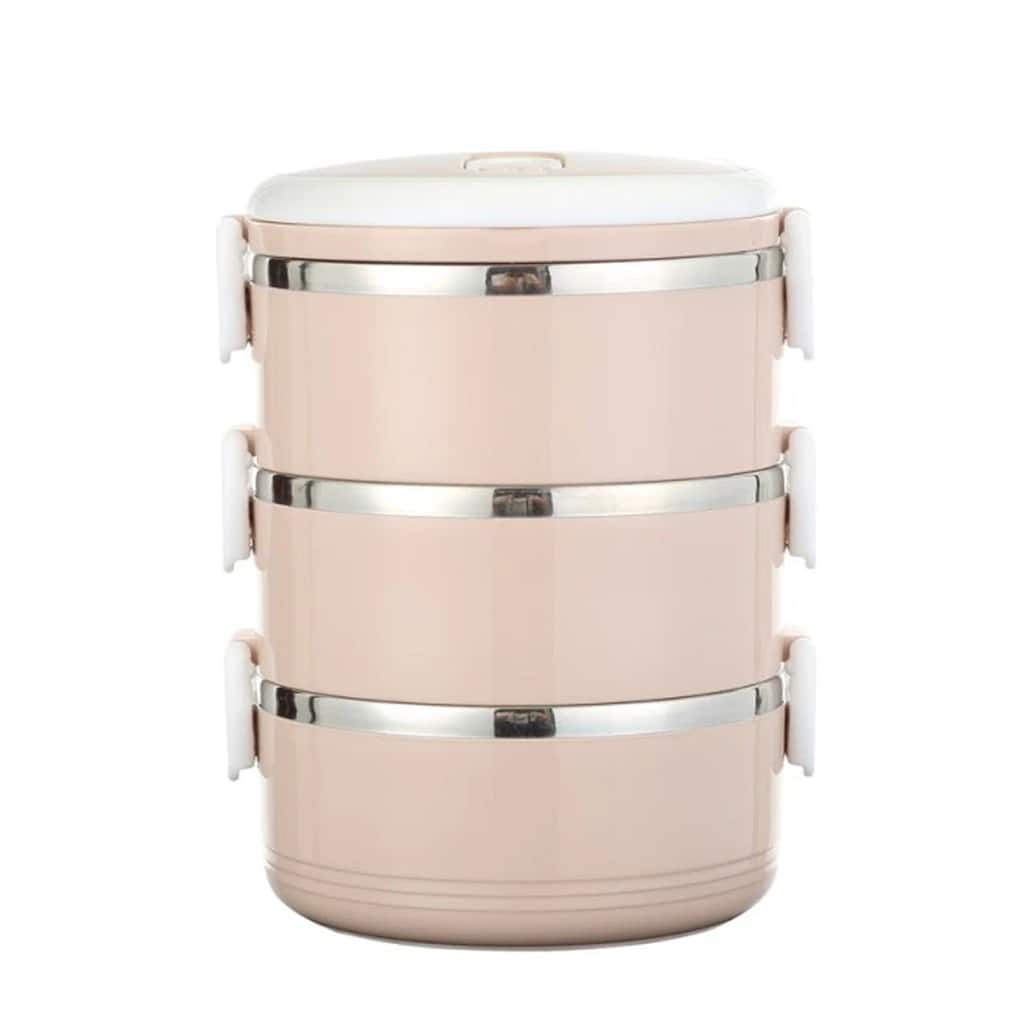 3 Layers Stackable Stainless Steel Lunch Box Leak-Proof