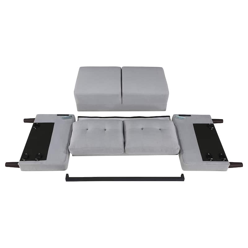 Bowen Upholstered Track Arm Tufted Loveseat