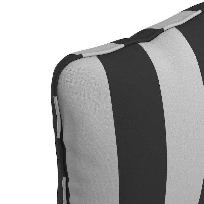 California Umbrella Outdoor Deep Seat Cushion Set, 24" x 48", 5.5" Thick Seat, Solstice Olefin Fabric