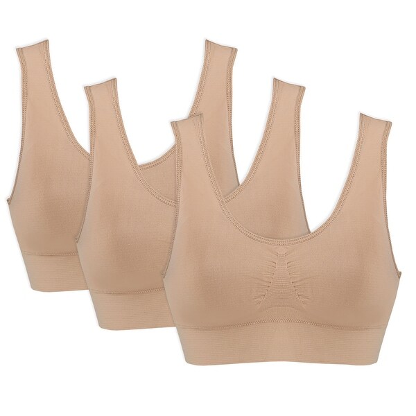Women's Genie Bra (TM) Seamless 3 Pack -Set of 3 Solid ...