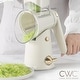 preview thumbnail 3 of 13, COOK WITH COLOR Rotary Cheese Grater with Handle Counter Suction Base 5 Blade Cheese Shredder Vegetable Chopper and Mandolin