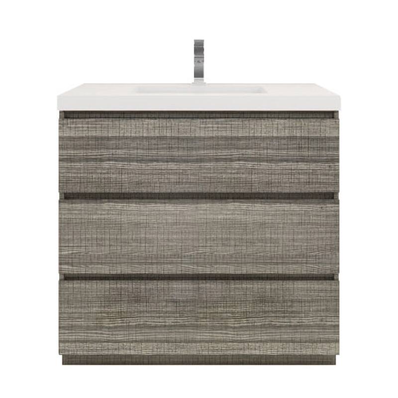 Aron 36'' Freestanding Vanity with Reinforced Acrylic Sink