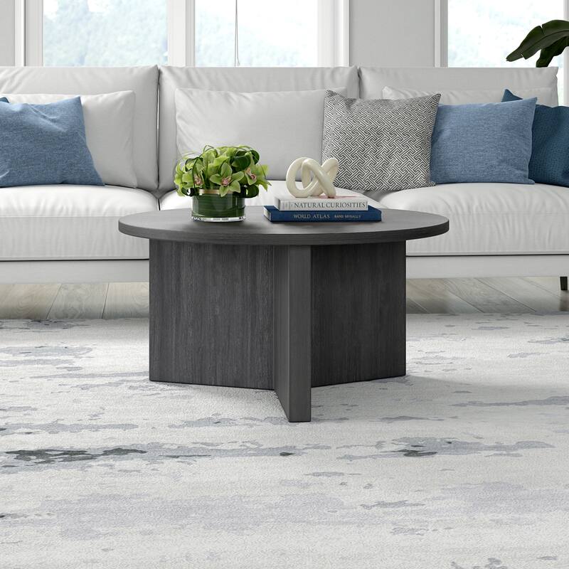 Anders 32" Wide Round Coffee Table