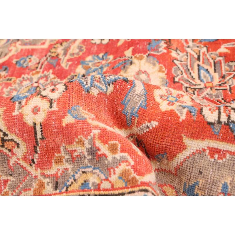 ECARPETGALLERY Hand-knotted Antalya Vintage Red Wool Rug - 7'9 x 11'4