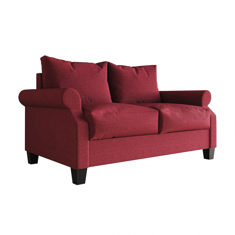CraftPorch Classic Linen Upholstered Loveseat