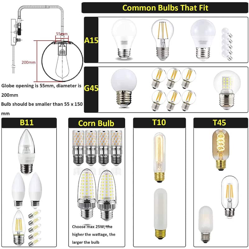 Sifnos Wall Sconce Opal Globe Glass Modern Wall Sconce Plug-in & Hardwired