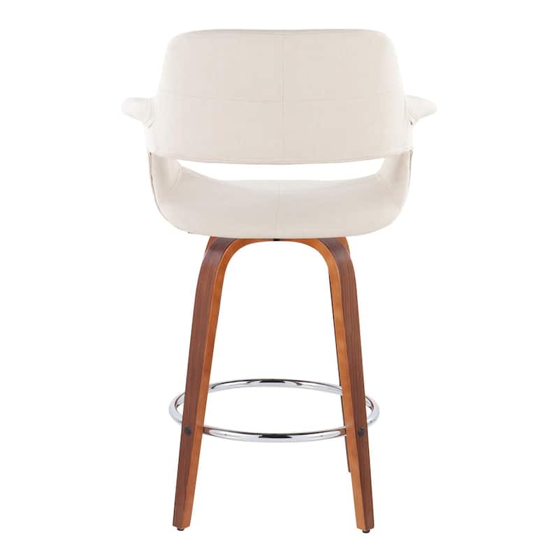 Carson Carrington Fauske 26" Fixed-Height Counter Stool with Bent Wood Legs (Set of 2)