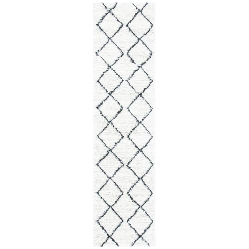 SAFAVIEH August Shag Aculina Trellis 1.26-inch Thick Rug