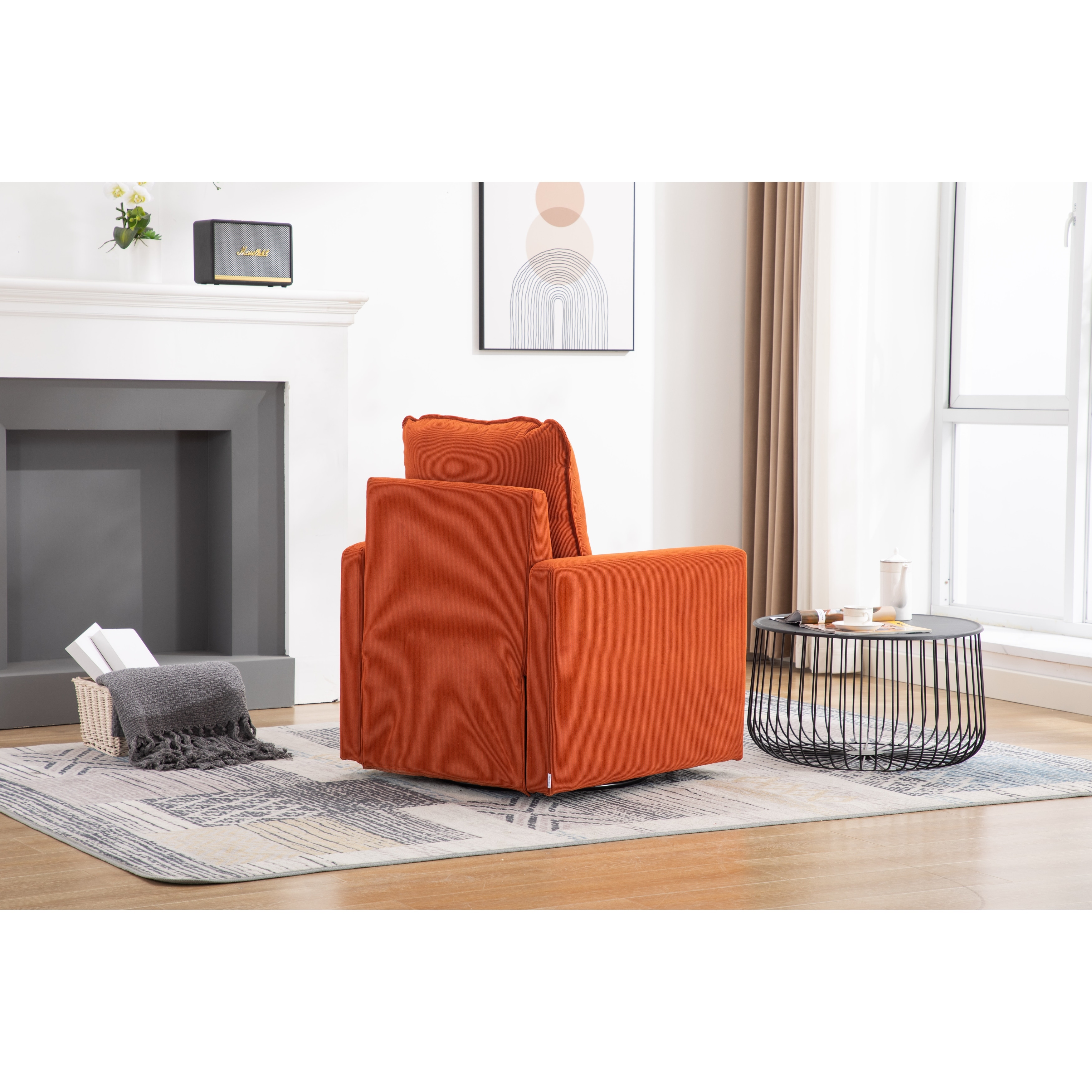 Orange corner chair best sale