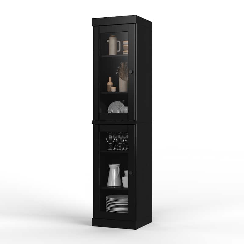 100% Solid Wood 16.5" Kitchen Pantry Cabinet with Doors by Palace Imports