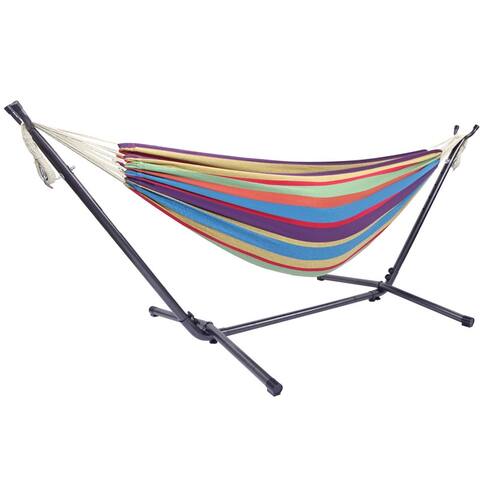 Portable Outdoor Polyester Hammock Set 6 Colors