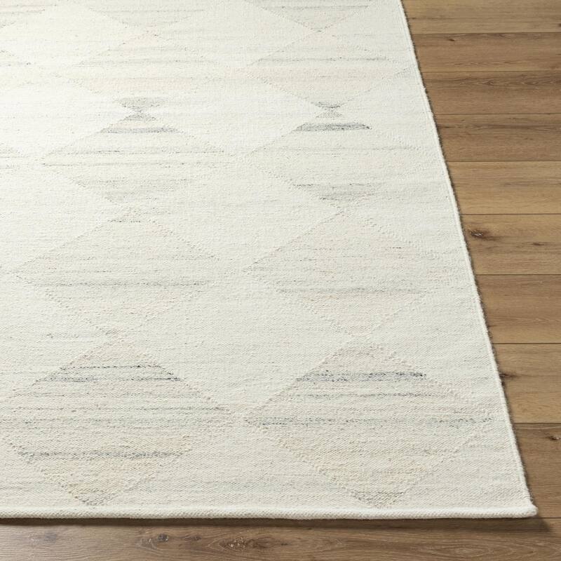 Keyonna Casual Solid Color Wool Area Rug