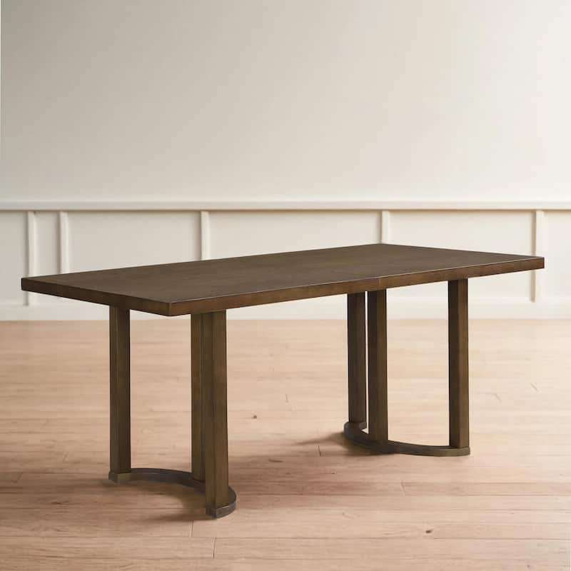 Christopher Knight Home - Noah Rubber Wood 6-Seat Dining Table