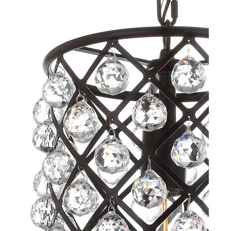 Toronto Crystal/Metal LED Pendant, by JONATHAN Y