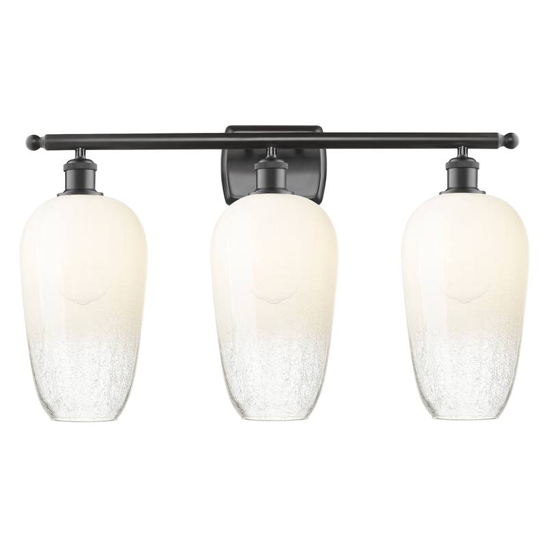 Innovations Lighting 516-3W-16-27 Brookhaven Flute Vanity Brookhaven - Oil Rubbed Bronze / Opal