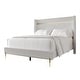 preview thumbnail 2 of 27, CraftPorch Corduroy 4-pieces Glam White Bed with White Furniture Bedroom Set
