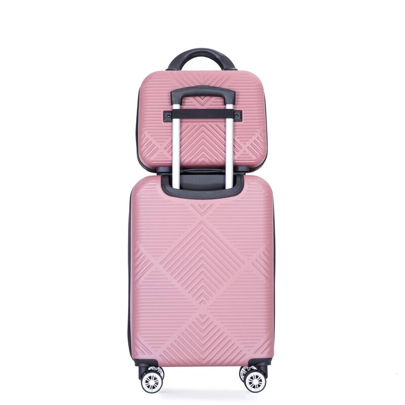 20/14" Spinner Wheels Luggage Sets 2 Piece Lightweight Suitcase Sets, Carry On Trunks Sets
