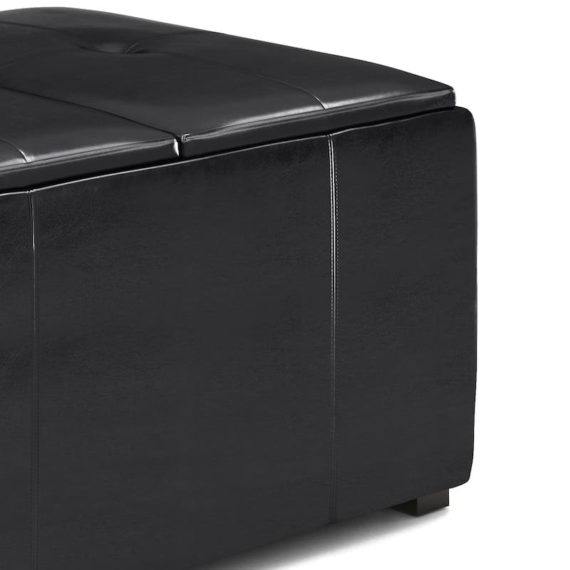 WYNDENHALL Franklin Wide Contemporary Table Ottoman