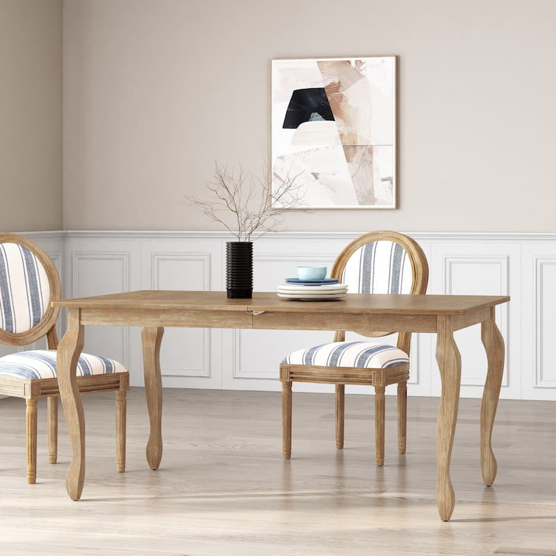 Aubrietta Expandable Dining Table by Christopher Knight Home - Natural Brown