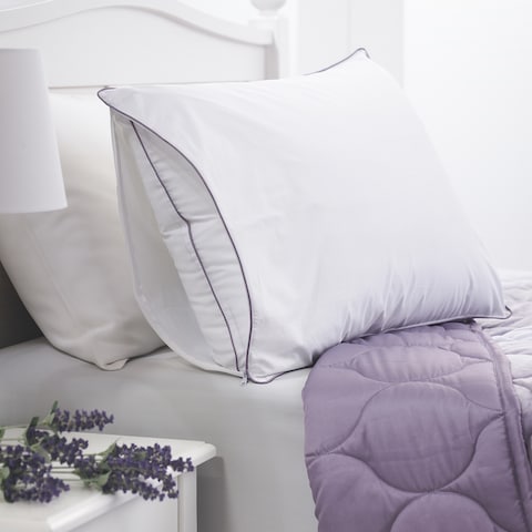 Lavender Scented Cotton Pillow Protector - Allie by Porch & Den