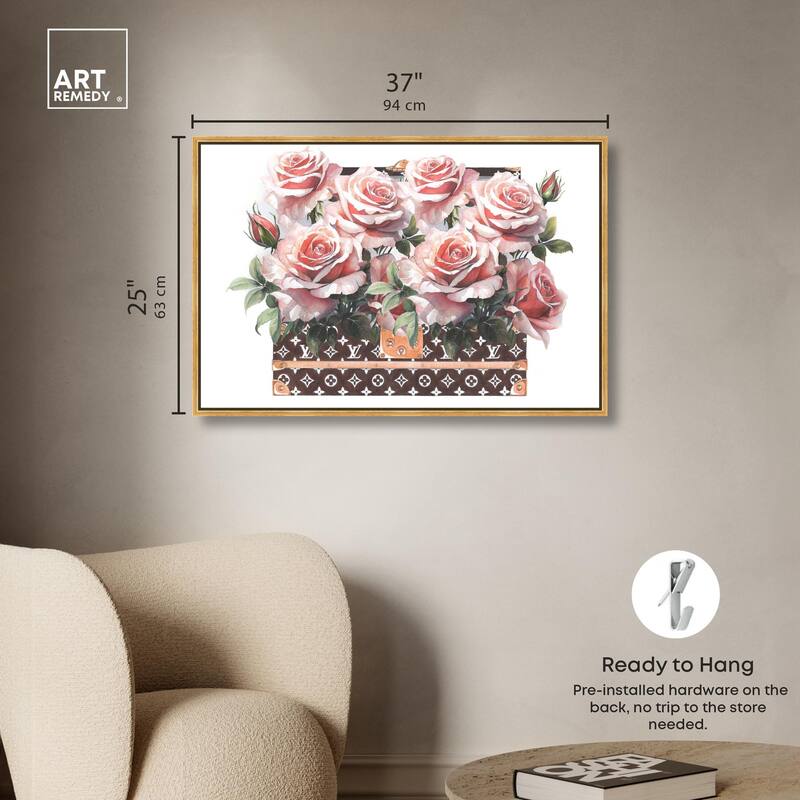 Doll Memories - Stylish Roses Canvas by Art Remedy