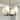Rennnsan 4-Light 26 in. Modern Matte Black Chandelier with White Fabric Shades for Dining Room - 26.0 in. Dia x 10.8 in. H