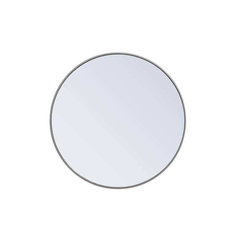 Carson Carrington Labbemala Metal Frame Round Mirror