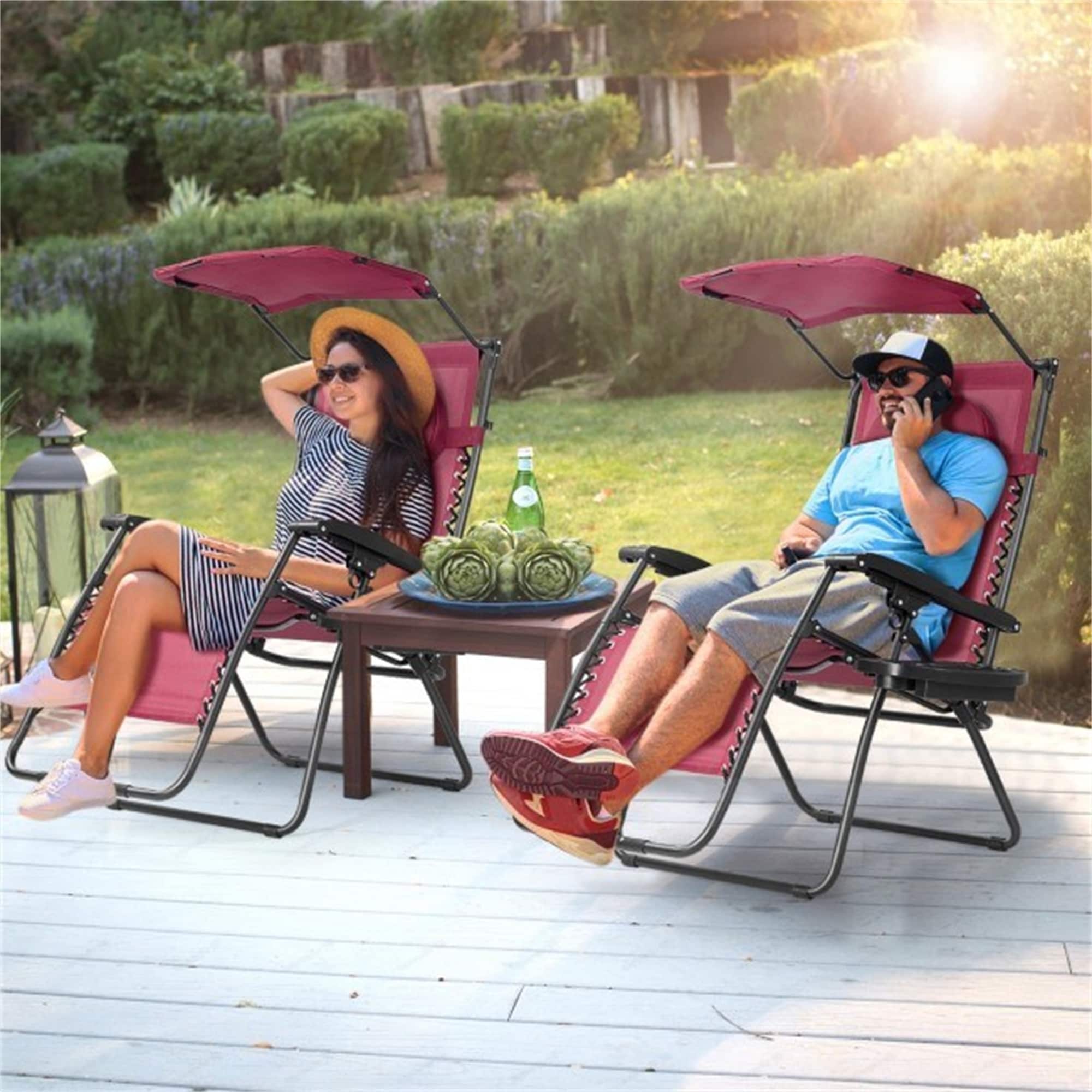 Patio seating with 2025 canopy
