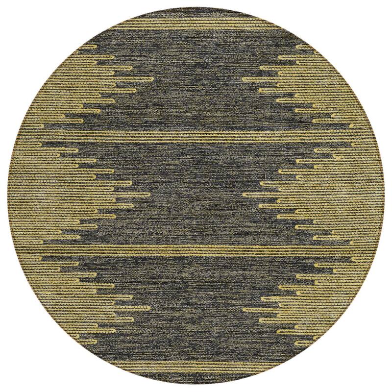 HomeRoots Abstract Transitional Rectangle Outdoor Rug
