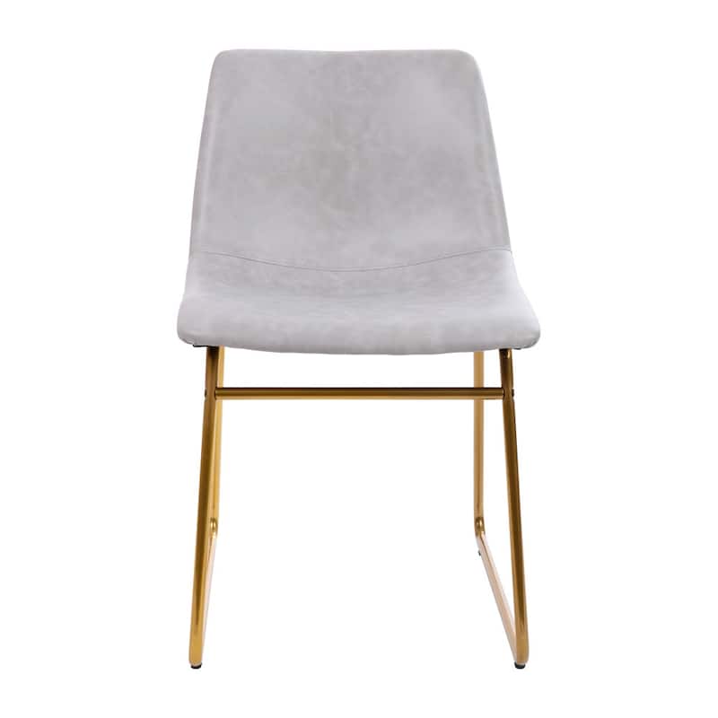 18 Inch Indoor Dining Table Chairs, LeatherSoft Upholstery-Set of 2