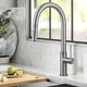 preview thumbnail 62 of 149, Kraus 2-Function 1-Handle 1-Hole Pulldown Sprayer Brass Kitchen Faucet KPF-2654 - 17 3/8" Height (Allyn collection) - SFS - Spot Free Stainless Steel