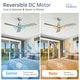 preview thumbnail 81 of 86, Sofucor 48/52 Inch Ceiling Fan with Light, Solid Wood Blades for Living Room, Bedroom,Smart Optional
