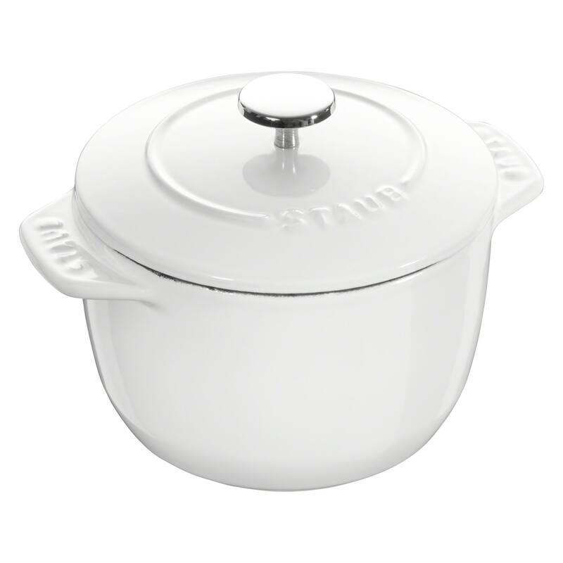 STAUB Cast Iron 1.5-qt Petite French Oven - White